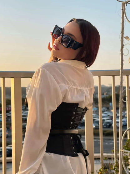 KIVANA Noir Corset Top (Strapless)
